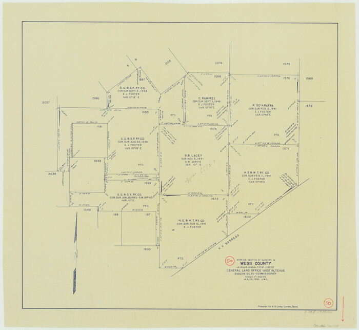 72415, Webb County Working Sketch 50, General Map Collection