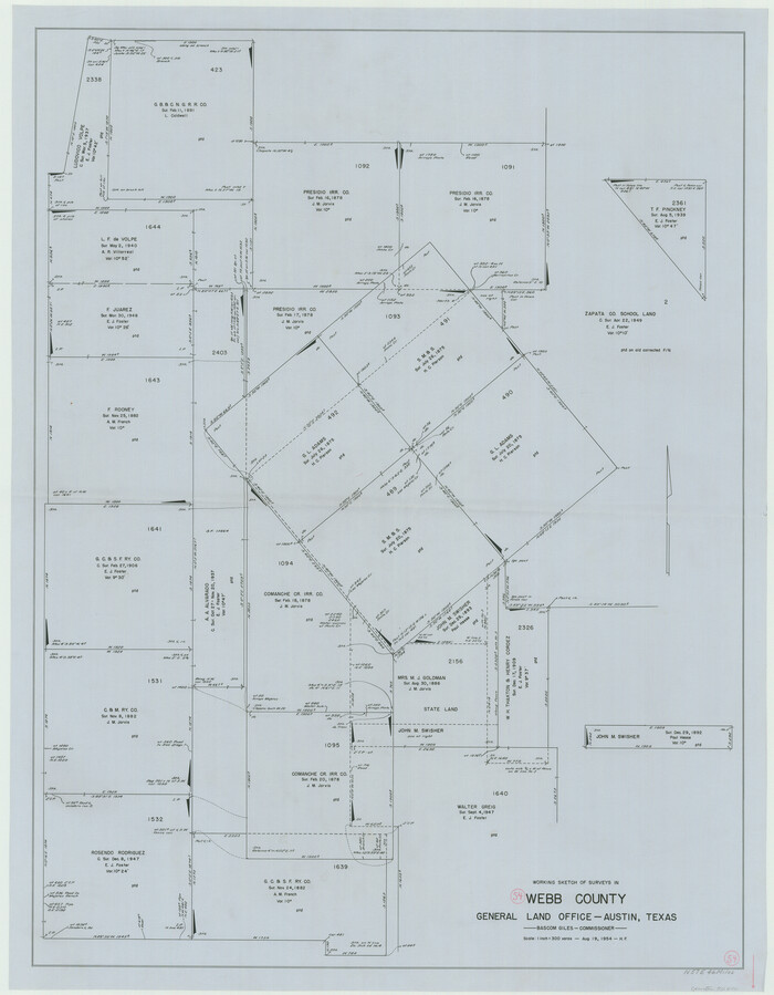 72420, Webb County Working Sketch 54, General Map Collection