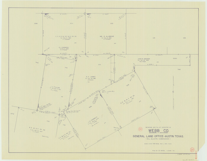 72425, Webb County Working Sketch 59, General Map Collection