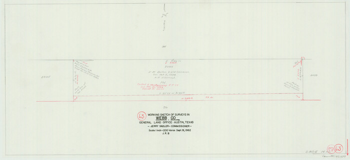 72429, Webb County Working Sketch 63, General Map Collection