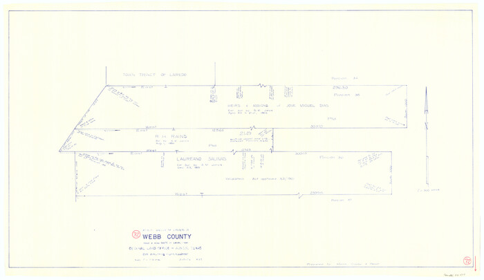 72439, Webb County Working Sketch 72, General Map Collection