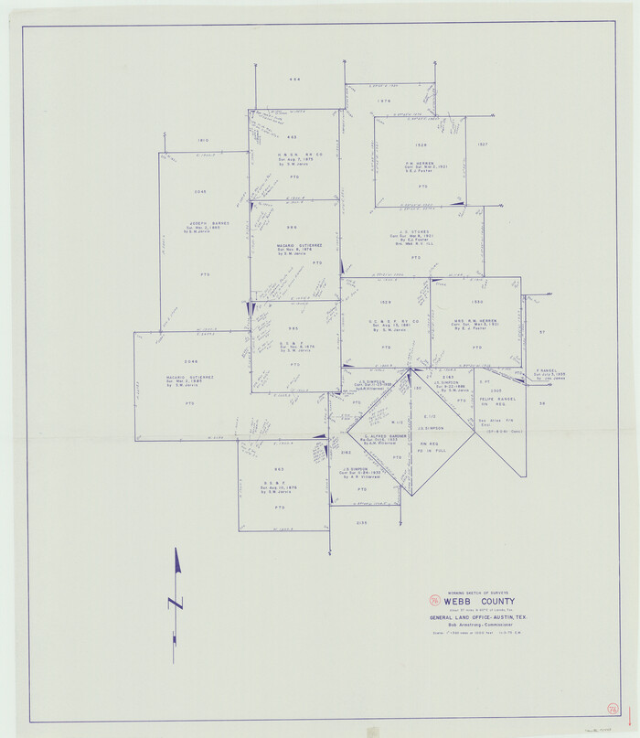 72443, Webb County Working Sketch 76, General Map Collection