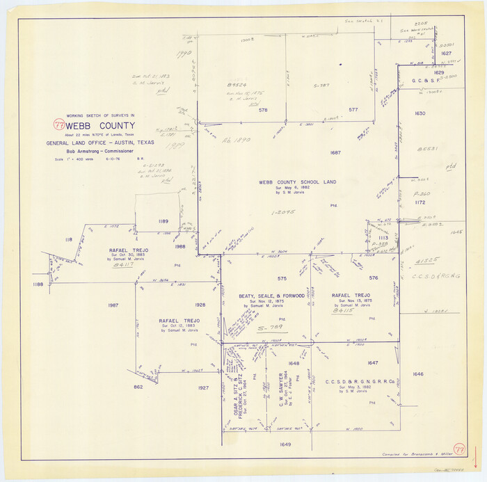 72444, Webb County Working Sketch 77, General Map Collection