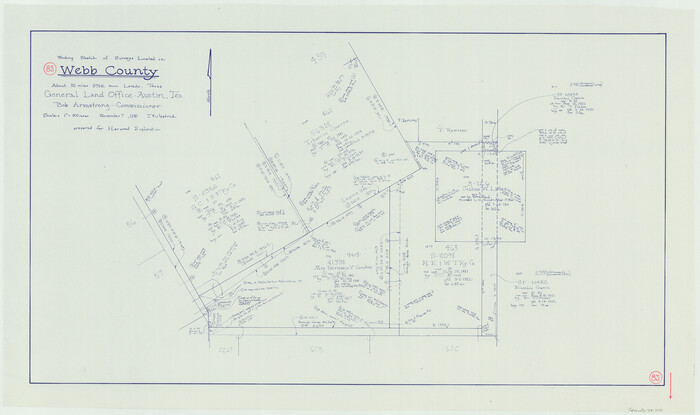 72450, Webb County Working Sketch 83, General Map Collection