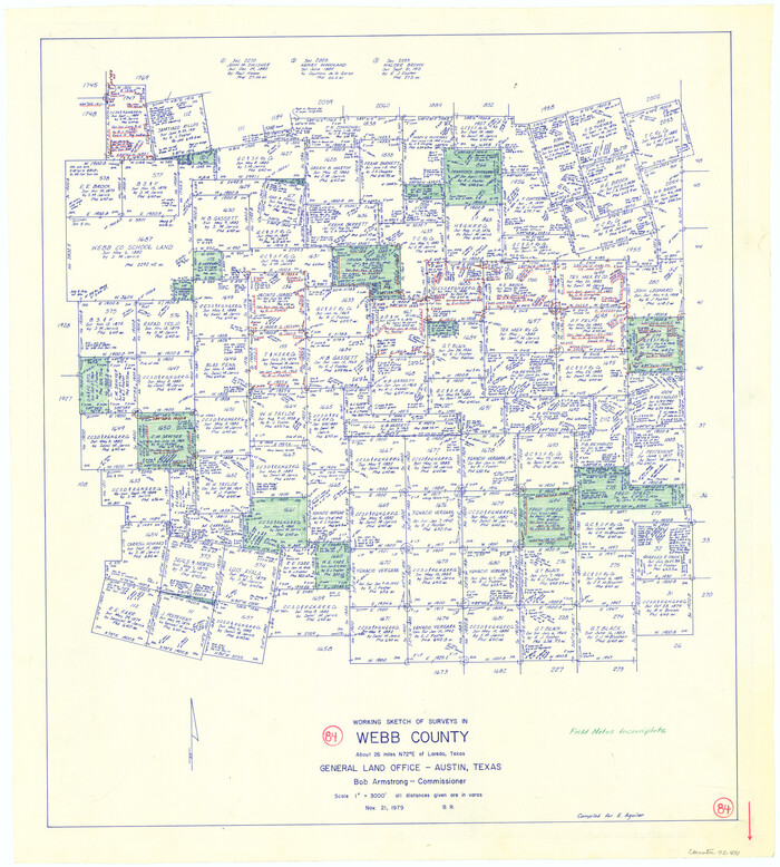 72451, Webb County Working Sketch 84, General Map Collection
