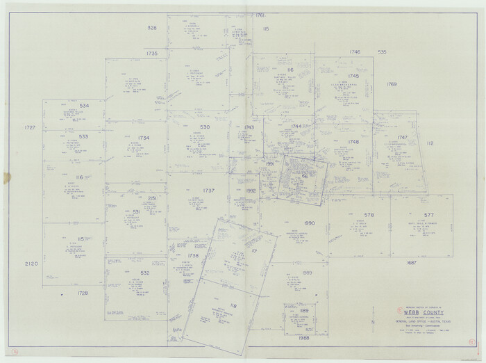 72458, Webb County Working Sketch 91, General Map Collection