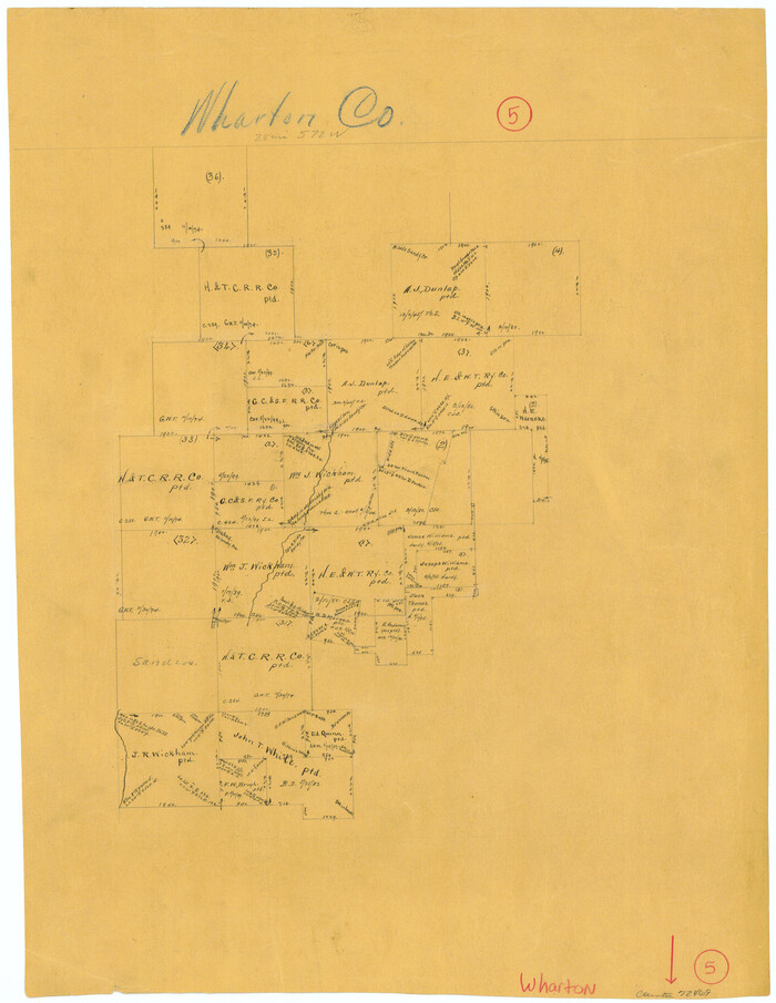 72469, Wharton County Working Sketch 5, General Map Collection