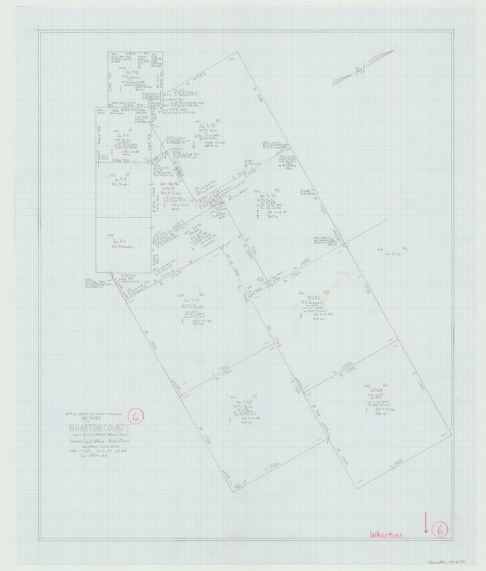 72470, Wharton County Working Sketch 6, General Map Collection