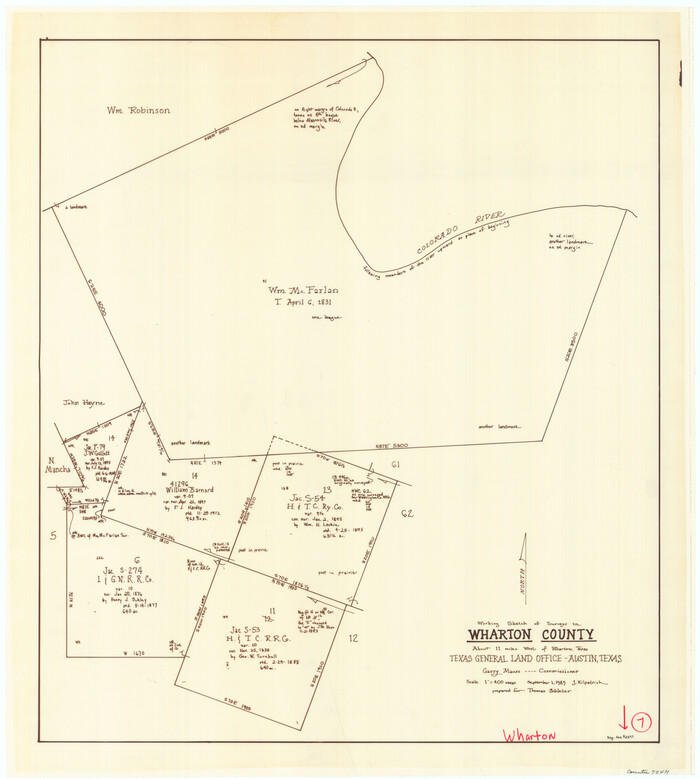 72471, Wharton County Working Sketch 7, General Map Collection