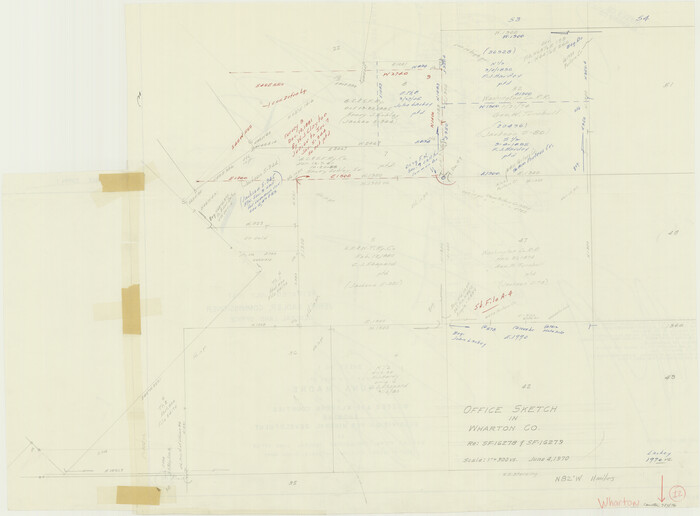72476, Wharton County Working Sketch 12, General Map Collection