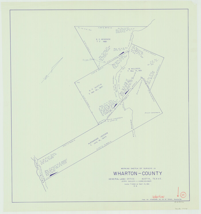 72478, Wharton County Working Sketch 14, General Map Collection