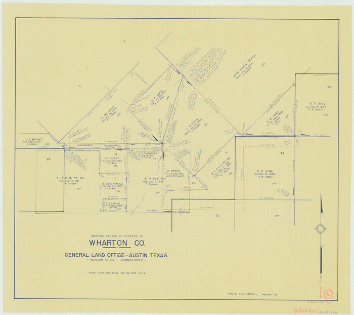 72480, Wharton County Working Sketch 16, General Map Collection