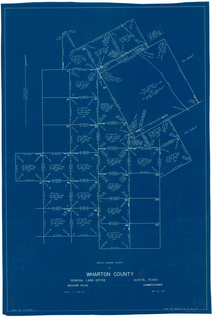 72481, Wharton County Working Sketch 17, General Map Collection