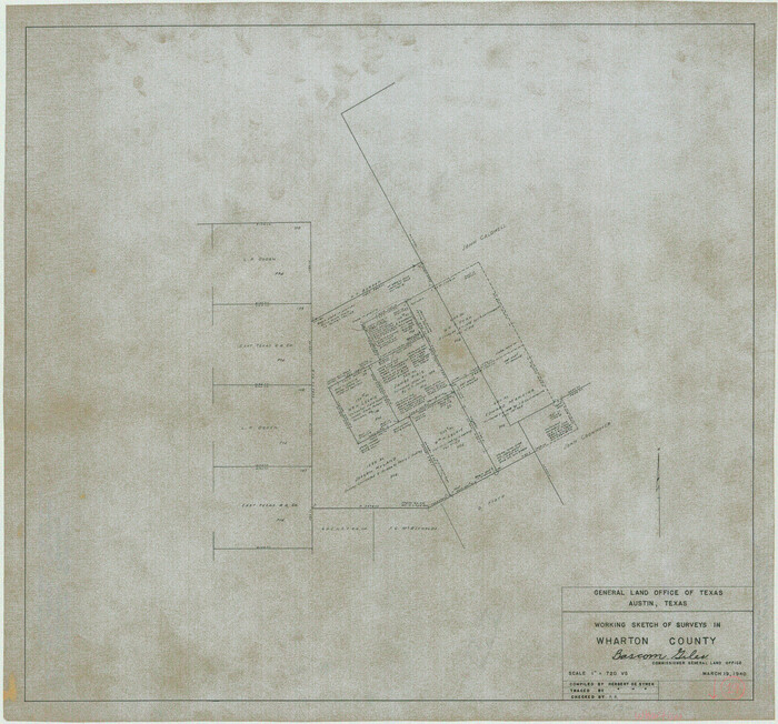 72483, Wharton County Working Sketch 19, General Map Collection