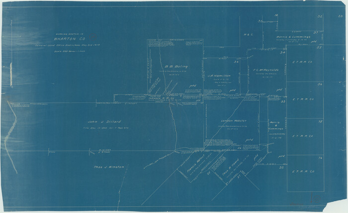 72487, Wharton County Working Sketch 23, General Map Collection