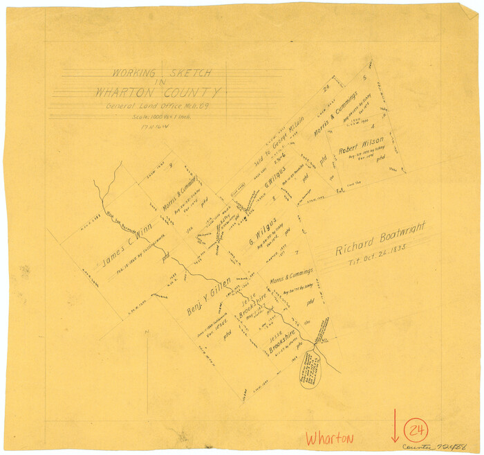 72488, Wharton County Working Sketch 24, General Map Collection
