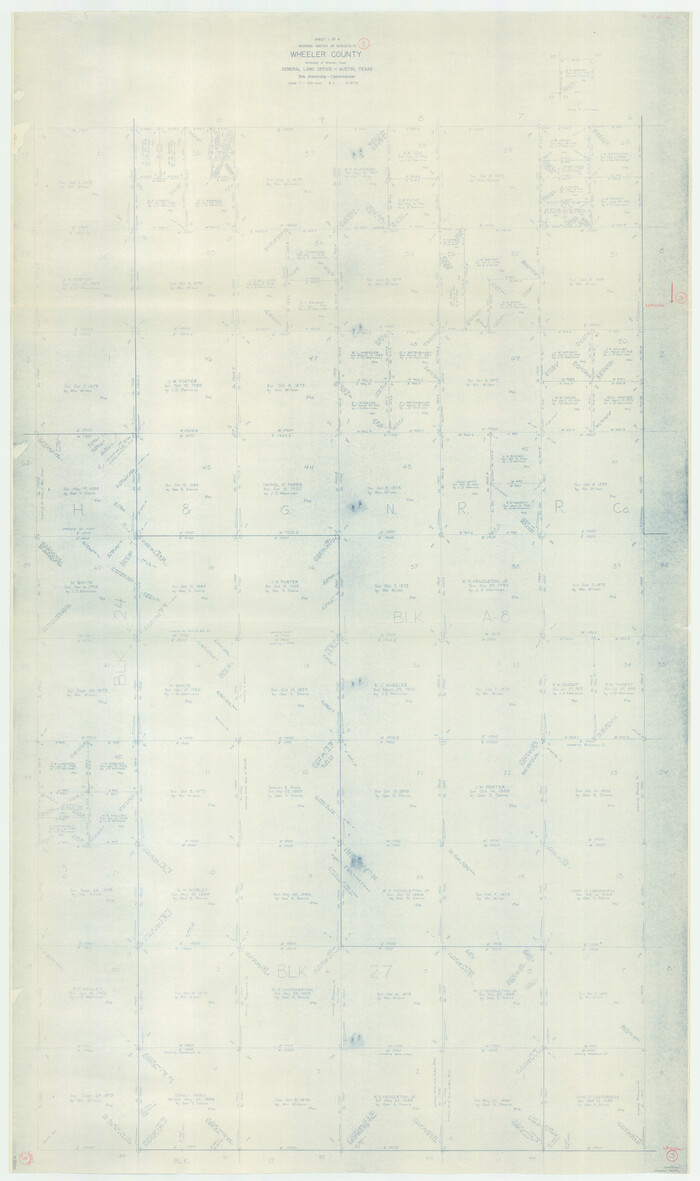 72492, Wheeler County Working Sketch 3, General Map Collection