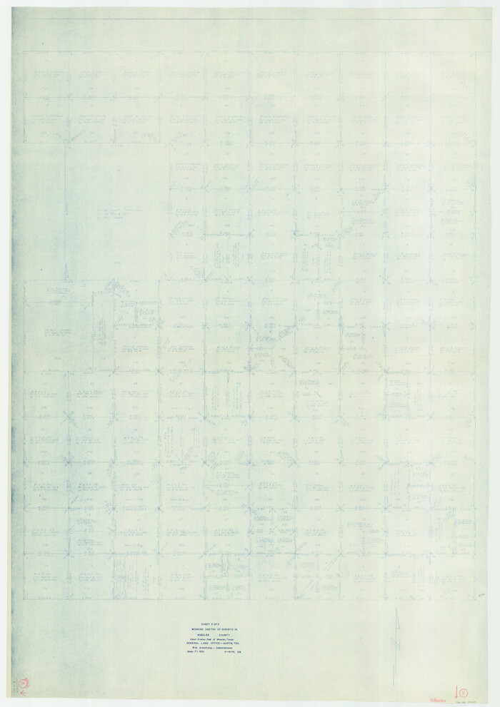 72497, Wheeler County Working Sketch 8, General Map Collection