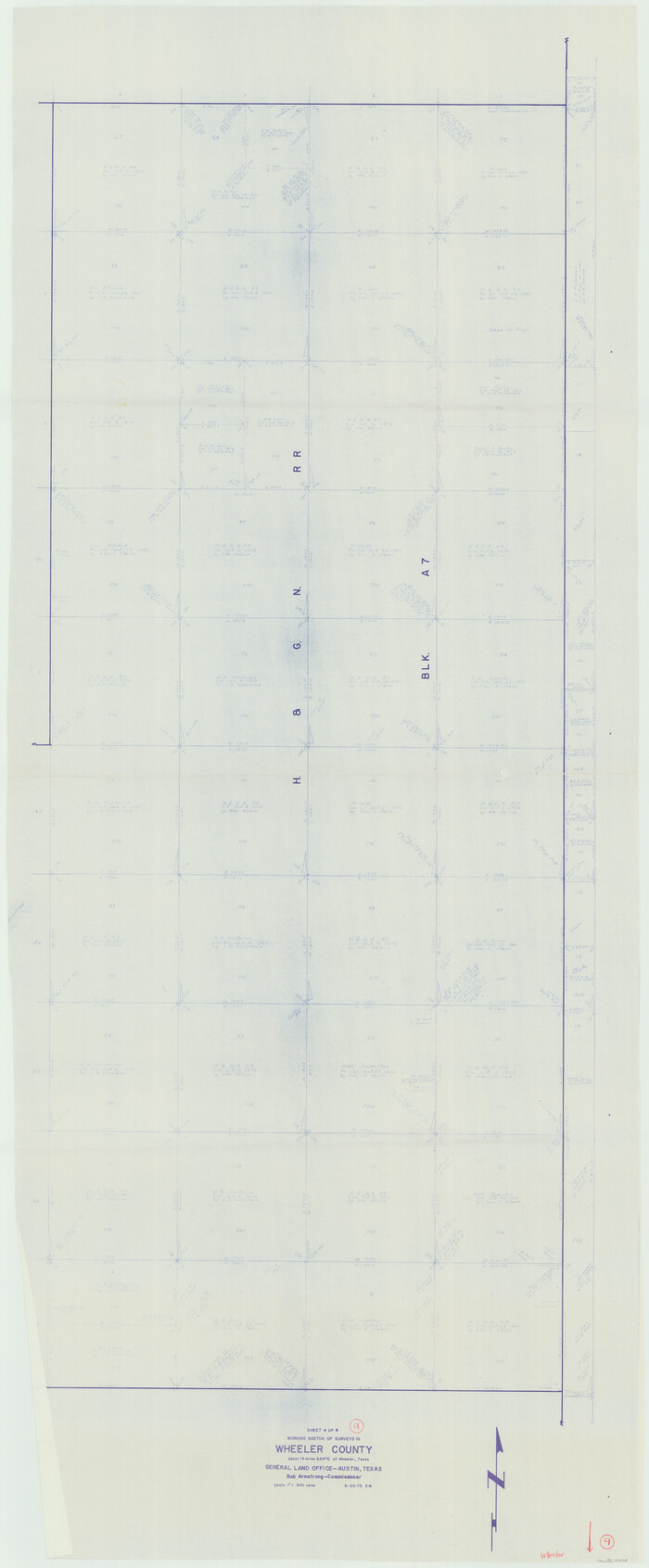 72498, Wheeler County Working Sketch 9, General Map Collection