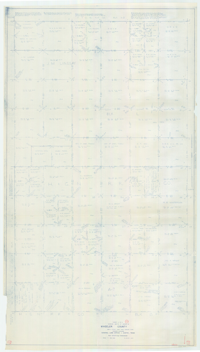 72500, Wheeler County Working Sketch 11, General Map Collection