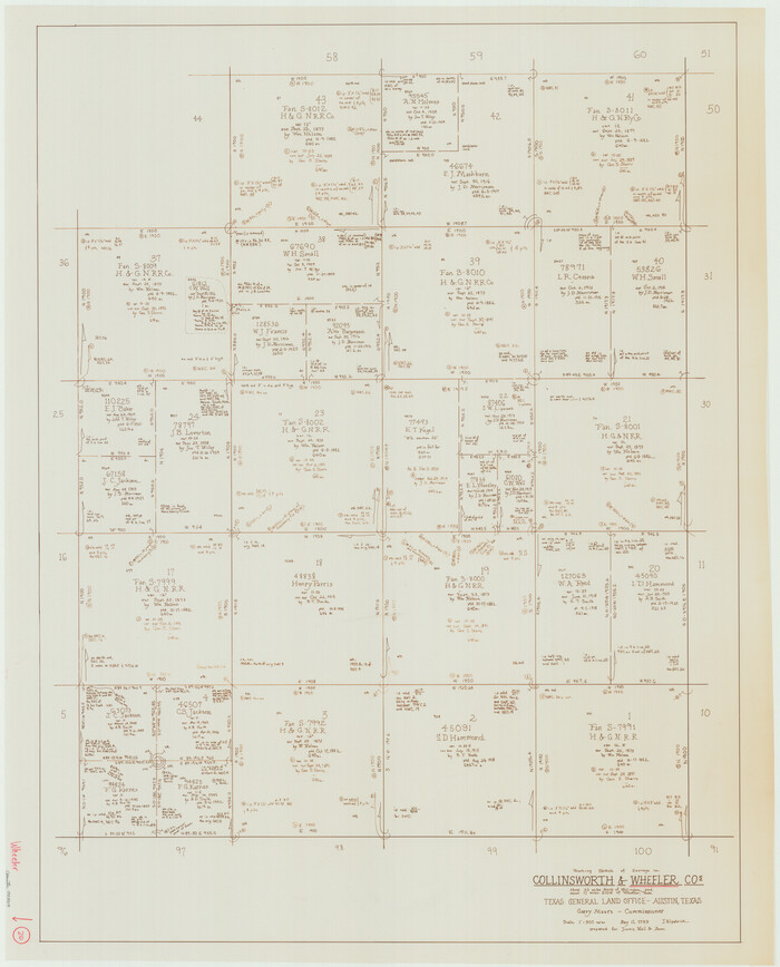 72509, Wheeler County Working Sketch 20, General Map Collection