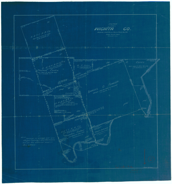 72511, Wichita County Working Sketch 2, General Map Collection