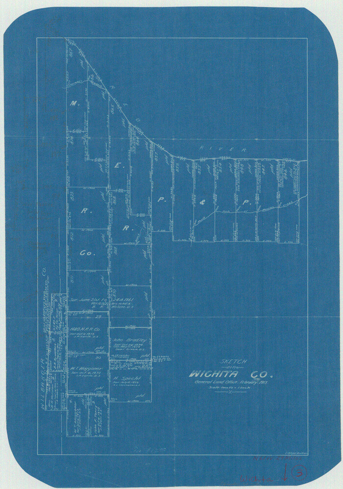 72512, Wichita County Working Sketch 3, General Map Collection