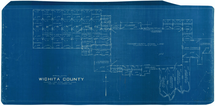 72524, Wichita County Working Sketch 14, General Map Collection