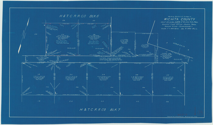 72529, Wichita County Working Sketch 19, General Map Collection
