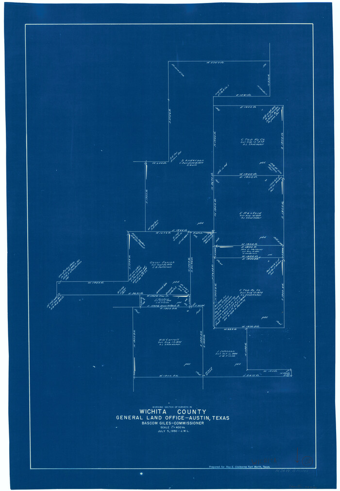 72530, Wichita County Working Sketch 20, General Map Collection