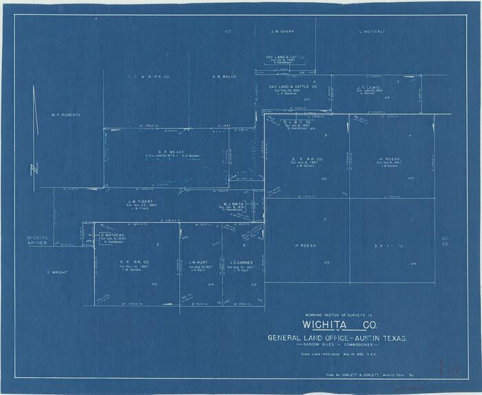 72532, Wichita County Working Sketch 22, General Map Collection