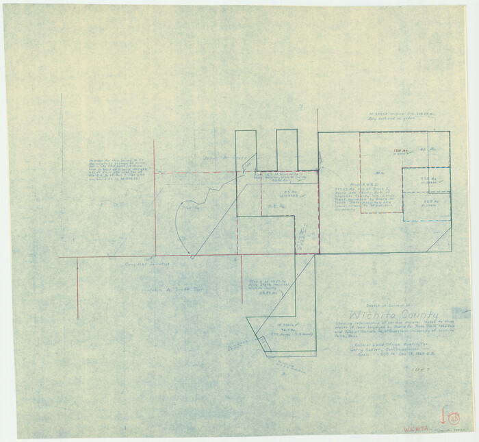 72533, Wichita County Working Sketch 23, General Map Collection