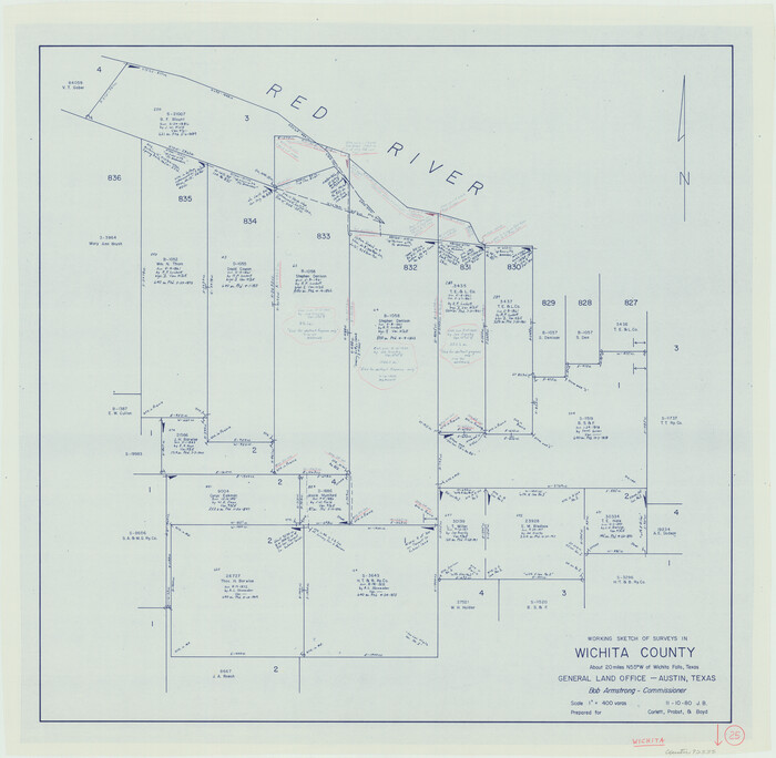 72535, Wichita County Working Sketch 25, General Map Collection