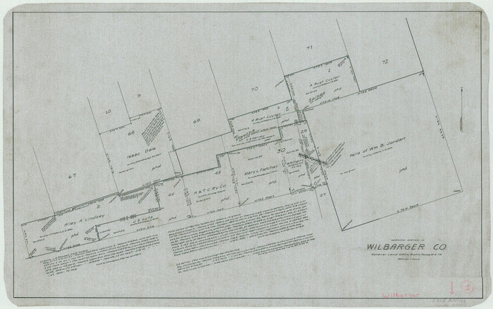 72538, Wilbarger County Working Sketch 1, General Map Collection