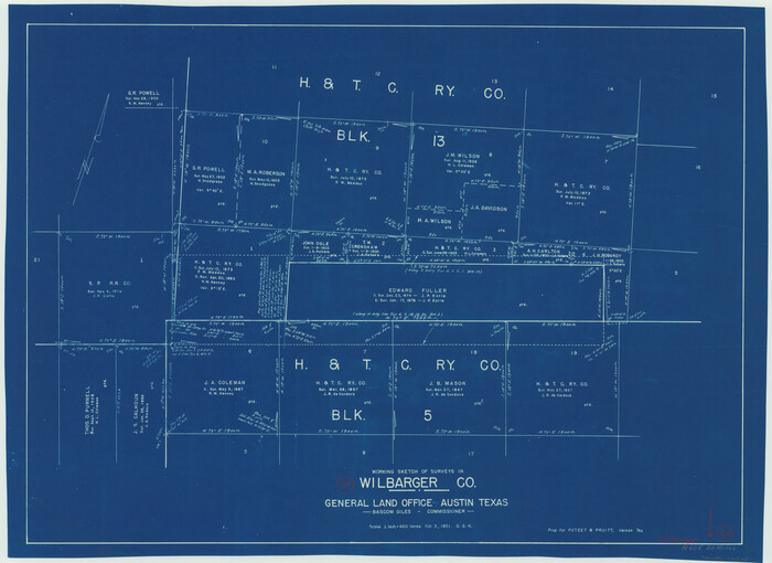 72548, Wilbarger County Working Sketch 10, General Map Collection