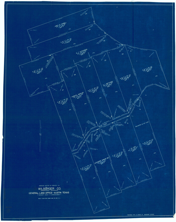72550, Wilbarger County Working Sketch 12, General Map Collection