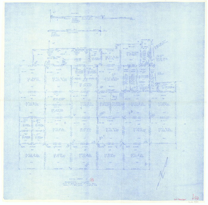 72559, Wilbarger County Working Sketch 21, General Map Collection