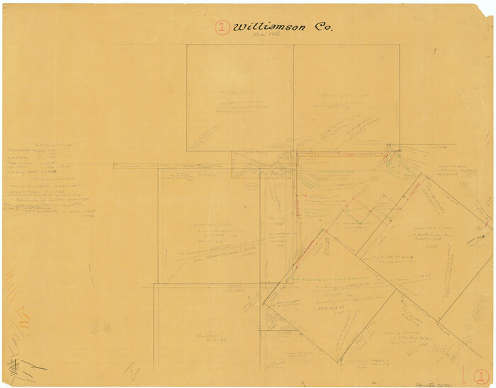 72561, Williamson County Working Sketch 1, General Map Collection