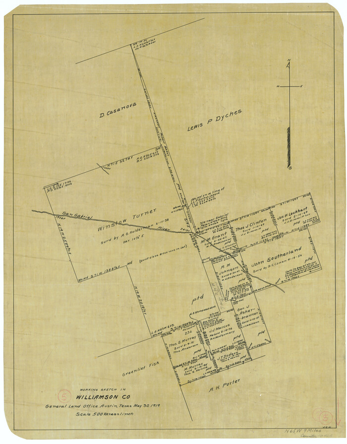 72565, Williamson County Working Sketch 5, General Map Collection