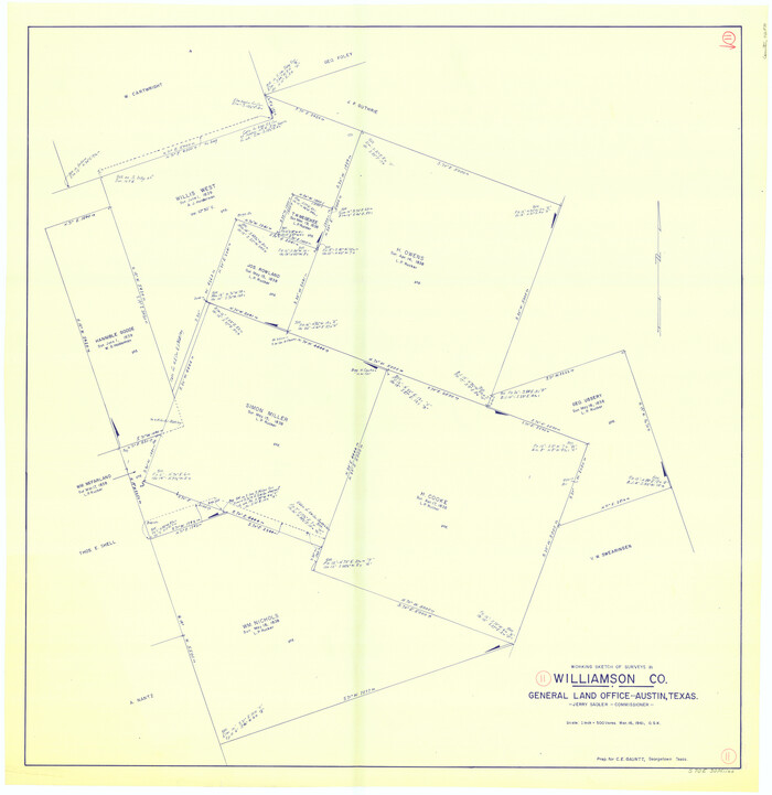 72571, Williamson County Working Sketch 11, General Map Collection