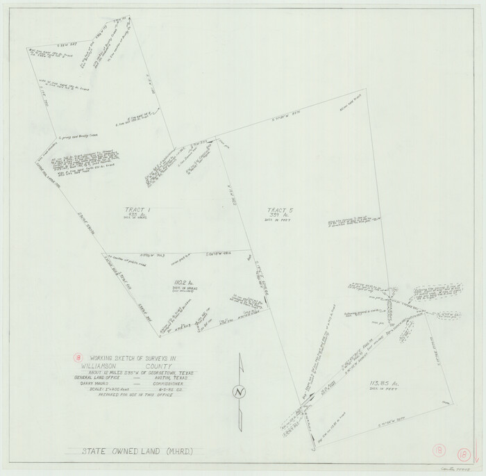 72578, Williamson County Working Sketch 18, General Map Collection