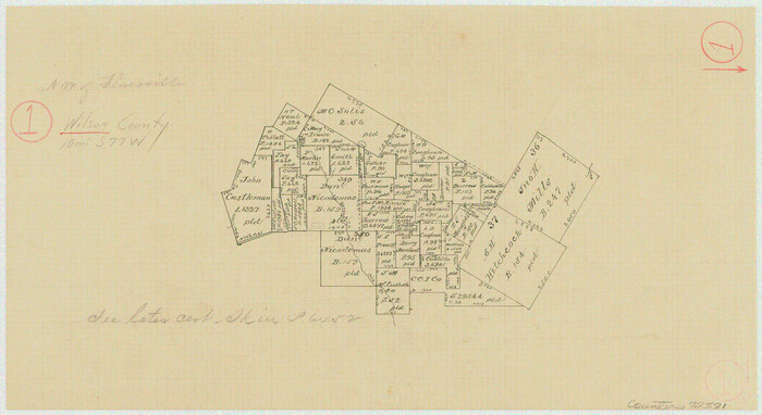 72581, Wilson County Working Sketch 1, General Map Collection