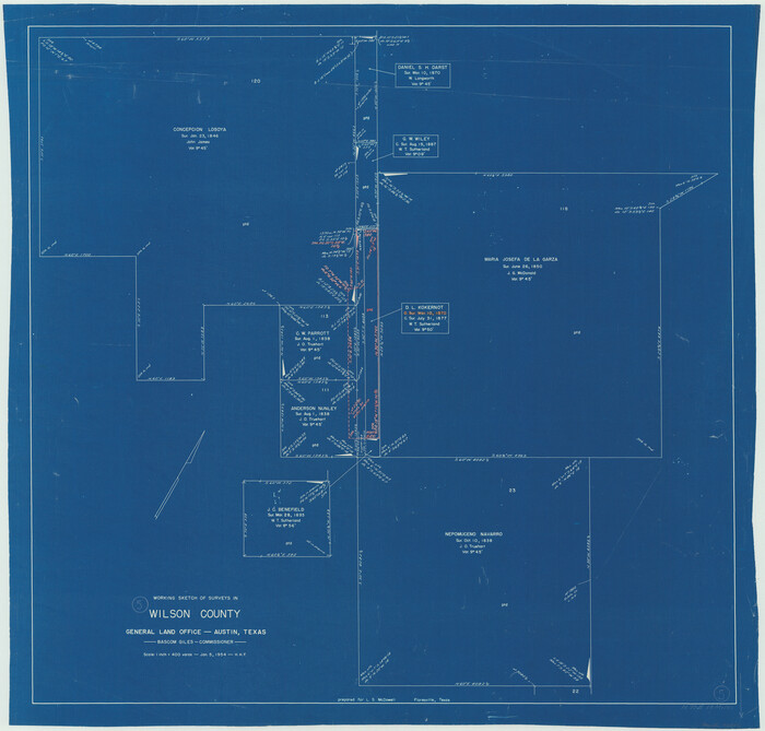 72585, Wilson County Working Sketch 5, General Map Collection