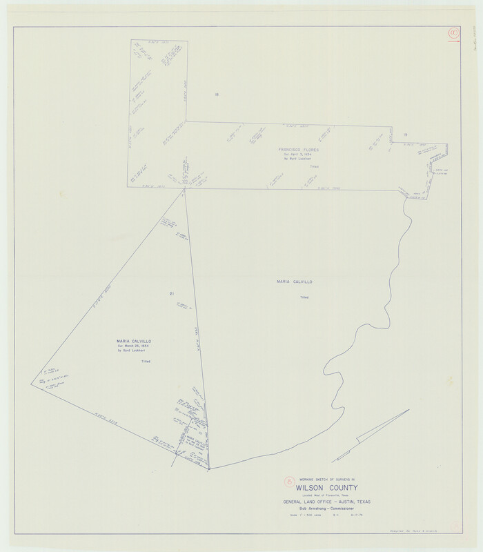 72588, Wilson County Working Sketch 8, General Map Collection