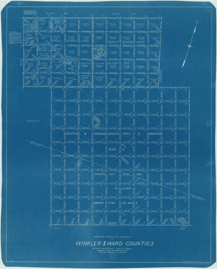 72596, Winkler County Working Sketch 2, General Map Collection
