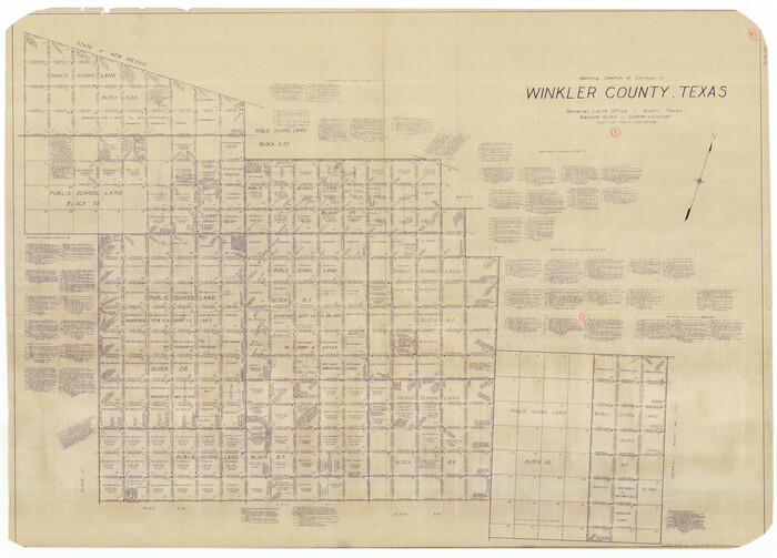 72597, Winkler County Working Sketch 3, General Map Collection

