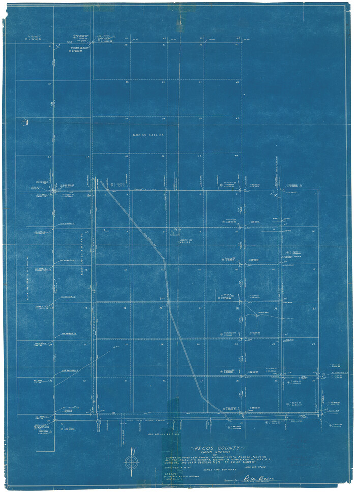 7260, Pecos County Rolled Sketch 118, General Map Collection