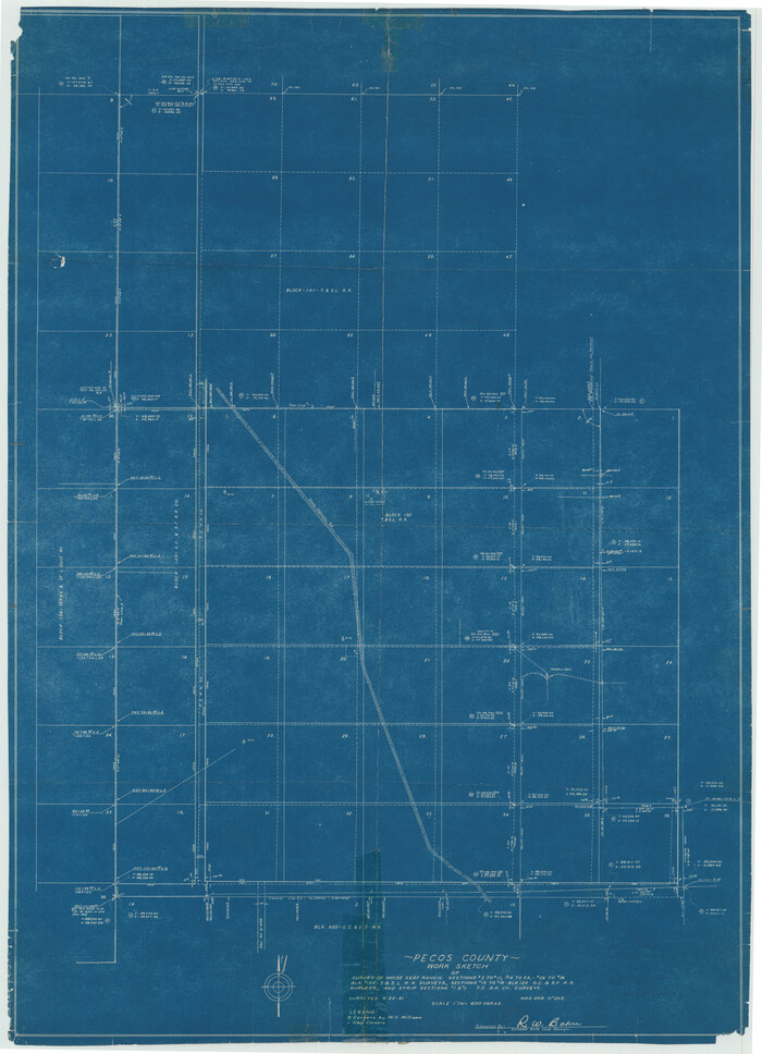 7260, Pecos County Rolled Sketch 118, General Map Collection
