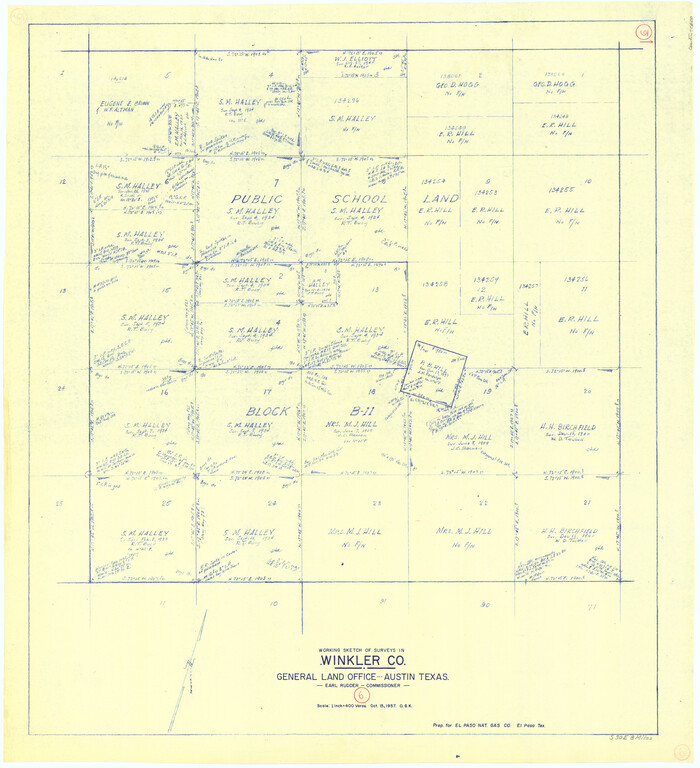 72600, Winkler County Working Sketch 6, General Map Collection