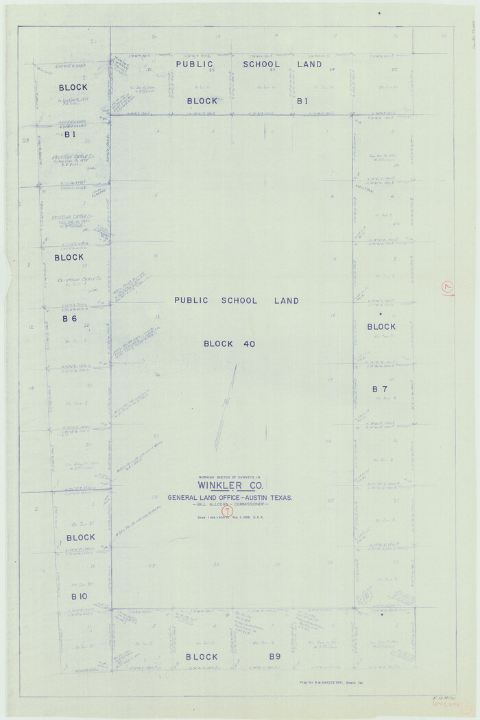72601, Winkler County Working Sketch 7, General Map Collection